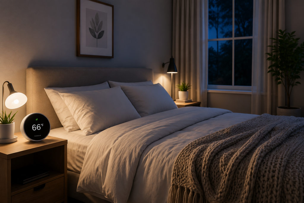 Best bedroom temperature for sleep in a cool and comfortable bedroom