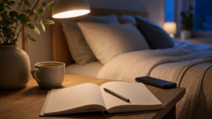 Calming nighttime anxiety before sleep
