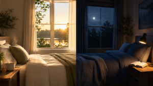 Morning and evening chronotypes with different natural sleep schedules