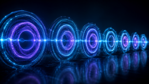 REM vs deep sleep visualized as repeating sleep cycle rings