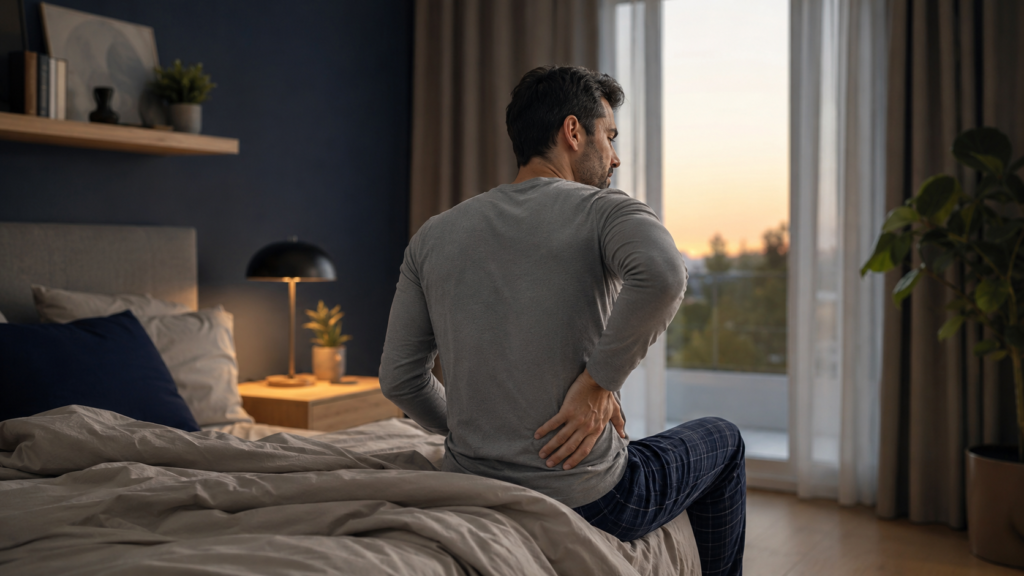 Why do I wake up with back pain after sleeping