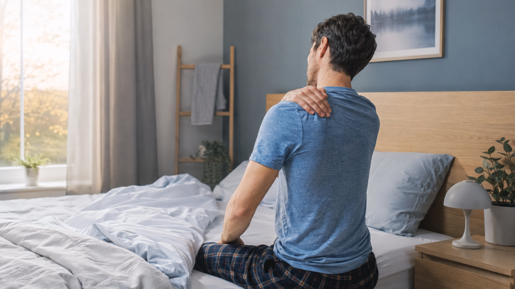 Why do I wake up with shoulder pain after sleeping