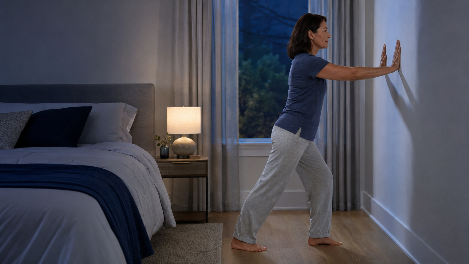 Can menopause cause restless legs syndrome relief with a gentle calf stretch